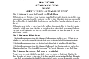 Bộ luật Dân sự 2005 33/2005/QH11