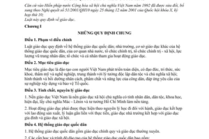 Luật Giáo dục 2005 38/2005/QH11