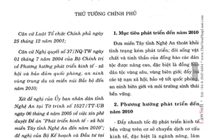 Quyết định 147/2005/QĐ-TTg Đề án Phát triển kinh tế - xã hội miền Tây tỉnh Nghệ An đến năm 2010