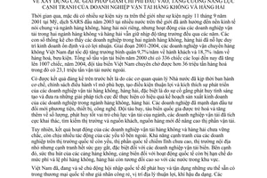 Chỉ thị 22/2005/CT-TTg xây dựng giải pháp giảm chi phí đầu vào, tăng cường năng lực cạnh tranh doanh nghiệp vận tải hàng không hàng hải