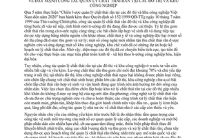 Chỉ thị 23/2005/CT-TTg đẩy mạnh công tác quản lý chất thải rắn đô thị khu công nghiệp