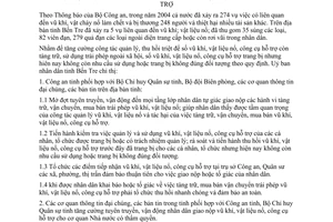 Chỉ thị 12/2005/CT-UBND vận động toàn dân giao nộp vũ khí vật liệu nổ công cụ hỗ trợ Bến Tre