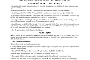 Quyết định 42/2005/QĐ-UBND sửa đổi quản lý tài sản nhà nước theo 68/2004/QĐ-UBBT Bình Thuận