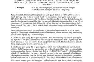 Công văn 9325/BTC-TCDN chuyển giao chủ sở hữu phần vốn nhà nước