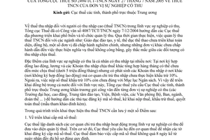 Công Văn 2494/TCT-TNCN thuế TNCN của đơn vị sự nghiệp có thu