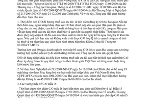 Công văn 2961/TCHQ-GSQL giải quyết vướng mắc C/O