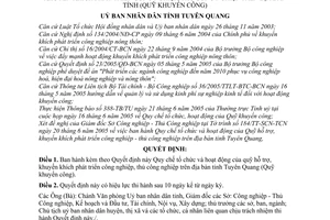 Quyết định 57/2005/QĐ-UBND Quy chế tổ chức hoạt động  quỹ hỗ trợ, khuyến khích phát triển công nghiệp, thủ công nghiệp Tỉnh Tuyên Quang