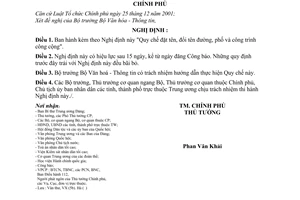 Nghị định 91/2005/NĐ-CP Quy chế đặt tên, đổi tên đường, phố công trình công cộng