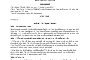 Nghị định 89/2005/NĐ-CP hướng dẫn Pháp lệnh Chống trợ cấp hàng hóa nhập khẩu vào Việt Nam