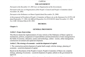 Decree No. 92/2005/ND-CP detailing the implementation of a number of articles