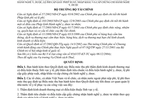 Quyết định 44/2005/QĐ-BTC thu nộp sử dụng phí thẩm định kinh doanh thương mại y tế có điều kiện hành nghề cấp chứng chỉ nghề y dược xuất nhập khẩu