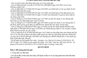 Quyết định 100/2005/QĐ-UB  thu phí đấu thầu đấu giá trên địa bàn thành phố Hà Nội