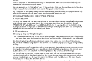 Thông tư 04/2005/TT-BTNMT hướng dẫn biện pháp quản lý sử dụng đất đai sắp xếp đổi mới phát triển nông lâm trường quốc doanh