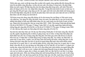 Chỉ thị 26/2005/CT-TTg tăng cường tiết kiệm tiêu dùng xăng dầu