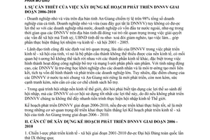 Kế hoạch số 43/KH-UBND phát triển DNNVV trên địa bàn giai đoạn 2006 – 2010