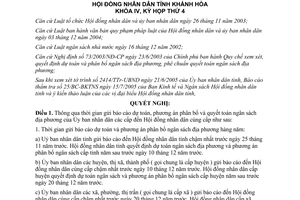 Nghị quyết 15/2005/NQ- HĐND4 thời gian gửi báo cáo dự toán phân bổ quyết toán ngân sách Khánh Hòa