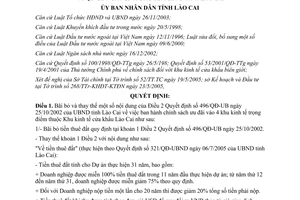 Quyết định 379/2005/QĐ-UBND bãi bỏ và thay thế Điều 2 Quyết định 496/QĐ-UB