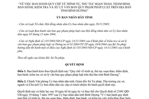 Quyết định số 141/2005/QĐ-UBND ban hành kiểm tra và xử lý văn bản quy phạm
