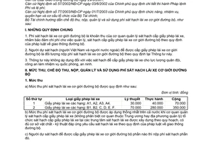 Thông tư 59/2005/TT-BTC hướng dẫn chế độ thu, nộp, quản lý sử dụng phí sát hạch lái xe cơ giới đường bộ
