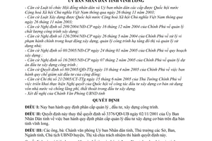 Quyết định 1766/2005/QĐ-UB  phân cấp quản lý, đầu tư, xây dựng