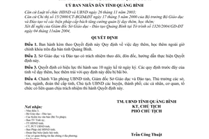 Quyết định 38/2005/QĐ-UBND dạy thêm, học thêm ngoài giờ chính khóa