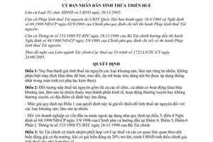 Quyết định 2412/2005/QĐ-UBND quy định giá tính thuế tài nguyên khoáng lâm sản