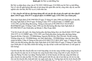 Công văn 2113/BNV-CQĐP hướng dẫn nội dung liên quan đến cán bộ công chức cấp xã