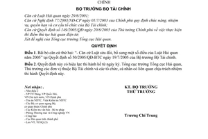 Quyết định 2548/2005/QĐ-BTC đính chính Quyết định 50/2005/QĐ-BTC
