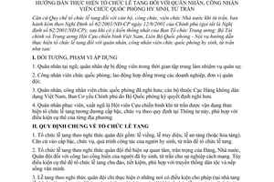 Thông tư liên tịch 114/2005/TTLT-BQP-BNV hướng dẫn thực hiện tổ chức lễ tang đối với quân nhân, công nhân viên chức quốc phòng hy sinh, từ trần