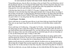 Chỉ thị 07 /2005/CT-BTS nâng cao hiệu quả chống lãng phí thất thoát đầu tư xây dựng sử dụng vốn nhà nước thuộc Bộ Thủy sản