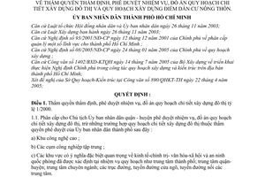 Quyết định 137/2005/QĐ-UBND thẩm quyền thẩm định phê duyệt nhiệm vụ, đồ án quy hoạch chi tiết xây dựng đô thị điểm dân cư nông thôn