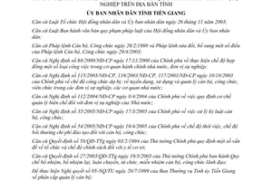 Quyết định 37/2005/QĐ-UBND Quy định thẩm quyền tuyển sử dụng quản lý cán bộ