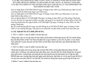Thông tư 61/2005/TT-BTC quy chế quản lý tài chính Bảo hiểm xã hội sửa đổi 49/2003/TT-BTC