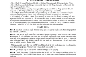 Quyết định 59/2005/QĐ-UBND xét tuyển viên chức sự nghiệp