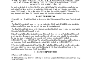 Thông tư 65/2005/TT-BTC quy chế xử lý nợ rủi ro hướng dẫn thực hiện qui chế xử lý nợ rủi ro kèm quyết định 69/2005/QĐ-TTg