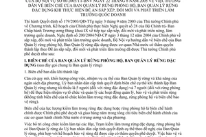 Thông tư 86/2005/TT-BNV hướng dẫn biên chế ban quản lý rừng phòng hộ đặc dụng thực hiện đề án sắp xếp, đổi mới phát triển lâm trường quốc doanh