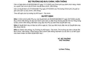 Quyết định 913/QĐ-BBCVT cước dịch vụ điện thoại đường dài liên tỉnh do Tổng Công ty Bưu chính Viễn thông VN cung cấp để đính chính QĐ 25/2005/QĐ-BBCVT