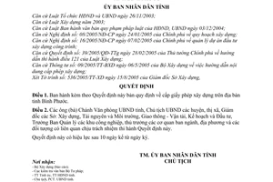 Quyết định 99/2005/QĐ-UBND cấp giấy phép xây dựng trên địa bàn