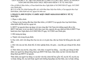 Thông tư liên tịch 22/2005/TTLT-BYT-BTC  hướng dẫn thực hiện bảo hiểm y tế tự nguyện