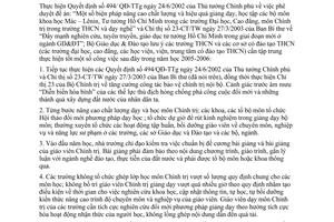 Công văn 7852/BGD&ĐT-GDCN hướng dẫn giảng dạy, học tập môn Chính trị năm học 2005-2006