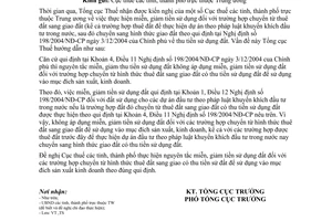 Công văn 3160/TCT-TS miễn, giảm tiền sử dụng đất trường hợp chuyển từ thuê đất sang giao đất có thu tiền sử dụng