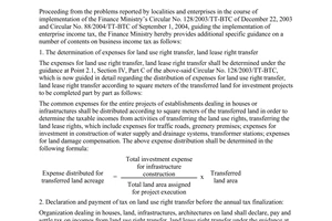 Official Dispatch No. 11684/BTC-TCT of September 16, 2005, guiding the business income tax