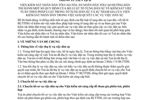 Thông tư liên tịch 03/2005/TTLT-VKSNDTC-TANDTC thi hành quy định của bộ luật tố tụng dân sự kiểm sát tuân theo pháp luật giải quyết các vụ việc dân sự