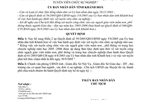 Quyết định 68/2005/QĐ-UBND bổ sung Quyết định 59/2005/QĐ-UBND