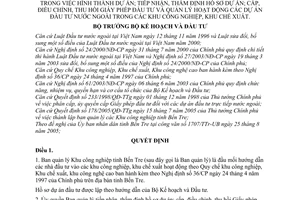 Quyết định 910/2005/QĐ-BKH ủy quyền Ban quản lý KCN tỉnh Bến Tre lập dự án nhận thẩm định hồ sơ cấp điều chỉnh thu Giấy phép đầu tư nước ngoài