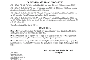 Quyết định 59/2005/QĐ-UBND quy chế quản lý công tác đào tạo bồi dưỡng cán bộ