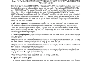 Thông tư 81/2005/TT-BTC hướng dẫn chuyển giao quyền đại diện chủ sở hữu vốn nhà nước đầu tư doanh nghiệp Tổng công ty đầu tư kinh doanh vốn nhà nước