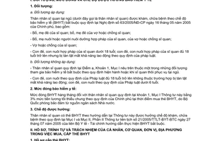 Thông tư 138/2005/TT-BQP hướng dẫn thực hiện bảo hiểm y tế bắt buộc thân nhân sĩ quan tại ngũ