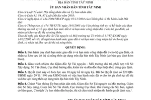 Quyết định 999/2005/QĐ-UBND hạn mức giao đất ở
