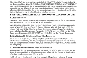 Hướng dẫn 1913/HD-TLĐ chế độ tiền lương phụ cấp chức vụ lãnh đạo trong hệ thống công đoàn 2005